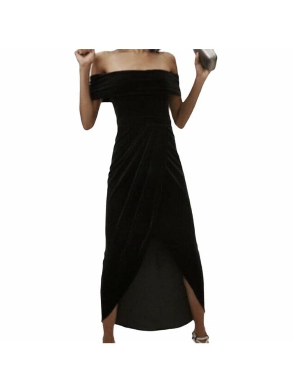BHLDN | Dresses | Bhldn Edison Velvet Dress In Black Size Nwt